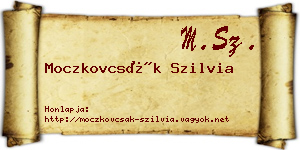 Moczkovcsák Szilvia névjegykártya